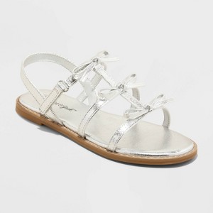 Kids' Aria Bow Sandals - Cat & Jack™ - 1 of 4