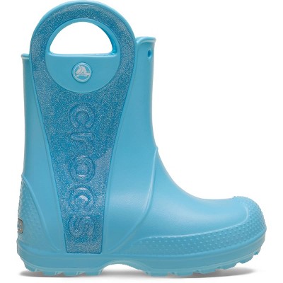 Crocs Kids Handle It Rain Boots Glitter Mist