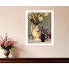 HomeRoots Tulips and Lavender White Framed Print Wall Art - 2 of 4