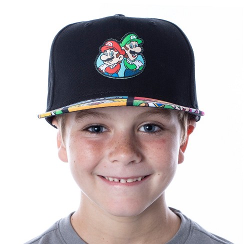 mario and luigi hat logo on