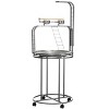 63'' Parrot Stand with 3 Ladders Toy Hook Removable Tray and Perch for Macaws Cockatoos Conures - LAOTIES - 3 of 4