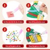 Joyfy Christmas Tree Decorations,16 Pcs Christmas 5D DIY Diamond Art Ornaments Craft Kit with Keychains, Kids Xmas Party Favors - 4 of 4
