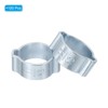 Unique Bargains Galvanized Steel Fluid Systems Fuel Petrol O Double Ear Hose Clamps 100 Pcs - 3 of 4