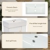 Lyngins 21.6" Storage Bathroom Vanity, Freestanding Vanity with Ceramic Sink & Overflow, Bathroom Storage Cabinet, Small-to-Medium Bathrooms - 3 of 4