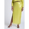 ELOQUII Women's Plus Size Sequin Column Midi Skirt - 3 of 4