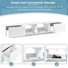 TIRAMISUBEST Luxury TV Stand with Fluted Glass Door, Media Console Entertainment Center with APP-Controlled LED Light - 4 of 4