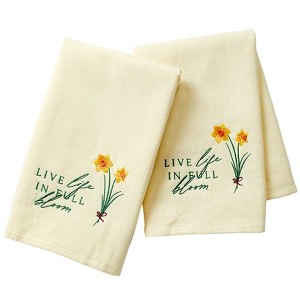 Daffodil Bath Set of 2 Hand Towels - 1 of 2