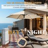 Tangkula 9 Ft Patio Table Market Umbrella w/ 18 Solar LED Lights & Heavy-duty Base - 2 of 4
