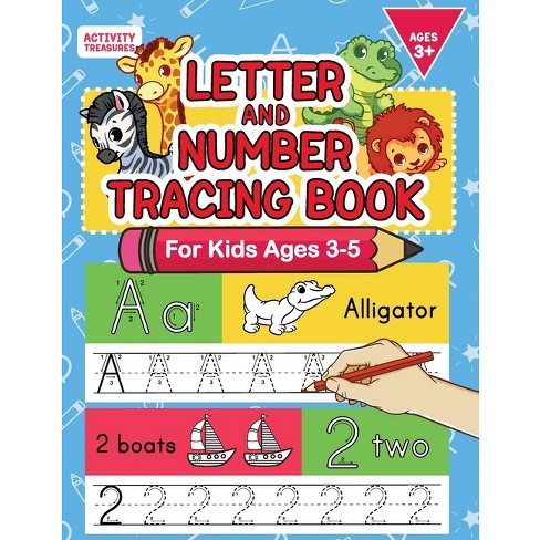Letter And Number Tracing Book - Large Print By Laura Bidden (paperback) :  Target
