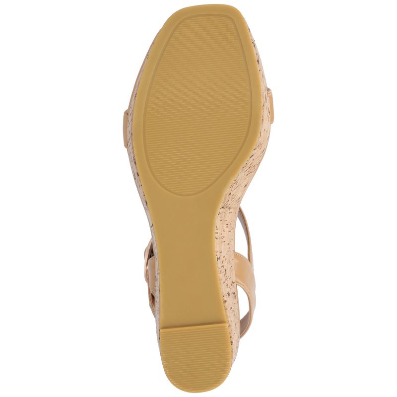 Journee Collection Womens Matildaa Tru Comfort Foam Buckle Platform Wedge Sandals, 6 of 11