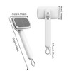 BABYYER Ergonomic Pet Cat Dog Knot Comb Floating Hair Removal One Click Stainless Steel Safe Comfortable Easy to Use and Clean - 2 of 4
