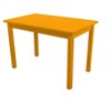 HomeRoots 48" Goldenrod Solid Wood Dining Table - 4 of 4