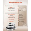 VEVOR Auto Heat Press Machine, 15 x 15 inch, T-Shirt Press Machine with Auto Release and Adjustable Pressure, Digital Display, Rapid Heating, White - 3 of 4