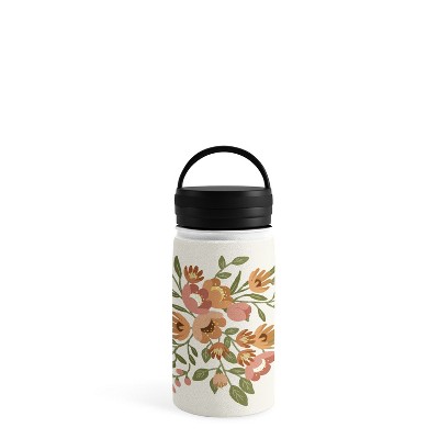 Lebrii Freya Flowers 32 oz Water Bottle with Straw Lid - Society6