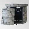 Angeles Outdoor Circular Fire Pit - Gray - Christopher Knight Home: No Assembly, Cover & Lava Rock Included - 3 of 4