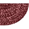 72" x 72" Chenille Tweed Collection Burgundy & Mauve Reversible Indoor Area Utility Square Rug - Better Trends - 3 of 4