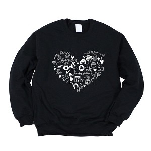 Simply Sage Market Women's Graphic Sweatshirt St. Patrick's Heart - 1 of 4