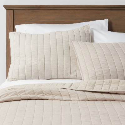 King Herringbone Flannel Quilt Beige - Threshold™ : Target