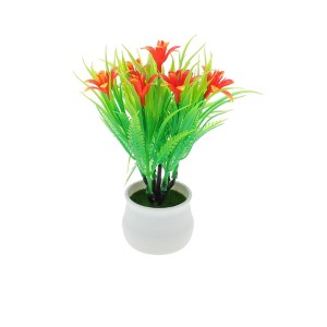 Unique Bargains Artificial Plants Style Narcissus Plastic 3.15"x3.15"x6.30" 1 Pcs - 1 of 4