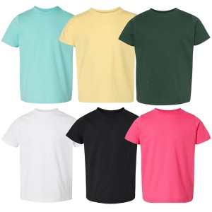 EG PRO Toddler Kids Fine Jersey Tee - 6 Pack Shirts for Child 2T - 6T - 1 of 4