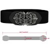 INSPIRE CHIC Knot Woven Metal Interlocking Buckle Elastic Waist Cinch Belt - 3 of 4