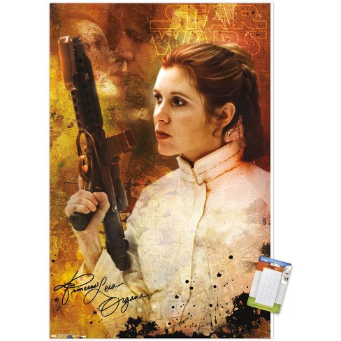 Poster Star Wars Princesse Leia - Impression Murale Pop Art 20x30 - Prêt à Encadrer