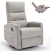 Ridstar Manual Recliner Chair with Rocker and Swivel For Living Room-Light Grey - 4 of 4