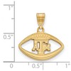 Black Bow Jewelry 14k Yellow Gold Plated Sterling Silver Texas A&M Aggies NCAA Pendant - 2 of 3