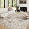 ABYNOW 8x10 Machine Washable Area Rug – Modern Abstract Soft Low-Pile Carpet with Non-Slip Backing for Living Room & Bedroom - 2 of 4
