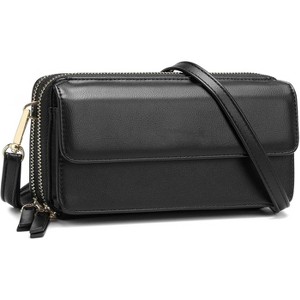 RFID Crossbody Wallet Wristlet Purse with Phone Pocket For Women Vegan Leather - 1 of 4