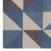 Modway Kahula Geometric Triangle Mosaic 8x10 Area Rug - Blue, White and Gray,  100% Polyester Microfiber ,  Tight Low Pile Weave - 3 of 4