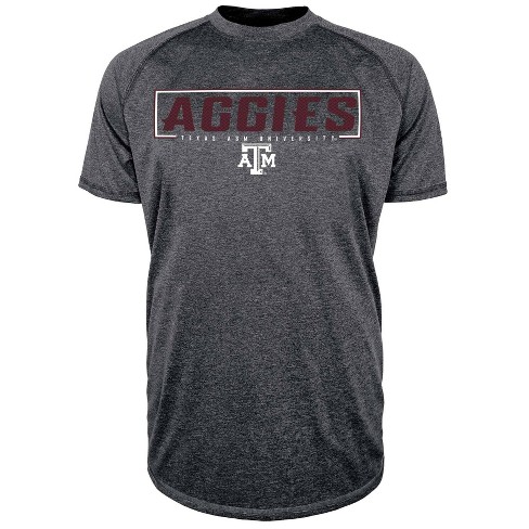 New Texas A&M Aggies Men's 100% Polyester T-shirt Gray Tee Shirt Adult Sizes 