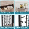 Retro Industrial Dog Crate, MDF Iron Material, Single-Door Flip-Top Design, Drawer Storage, Suitable for Dogs under 25 lbs - 3 of 4