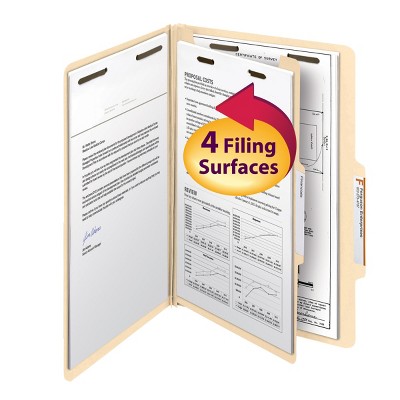 Smead Classification File Folder, 1 Divider, 2" Expansion, Legal Size, Manila, 10 per Box (18700)