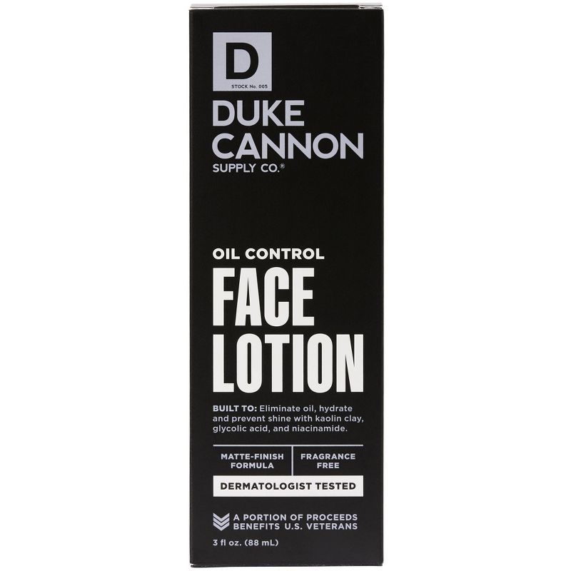 Duke Cannon Supply Co. Oil Control Face Lotion - 3 fl oz, 5 of 12