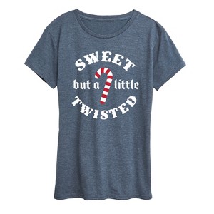 Women's - Instant Message - Sweet But A Little Twisted Short Sleeve Graphic T-Shirt - 1 of 4