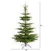 Nearly Natural 7.5-ft Layered Washington Spruce Artificial Christmas Tree with and 1325 Bendable Branches - 2 of 4