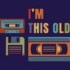 Junior's Design By Humans I'm this old - Old data storage media By DsgnCraft T-Shirt - 2 of 3