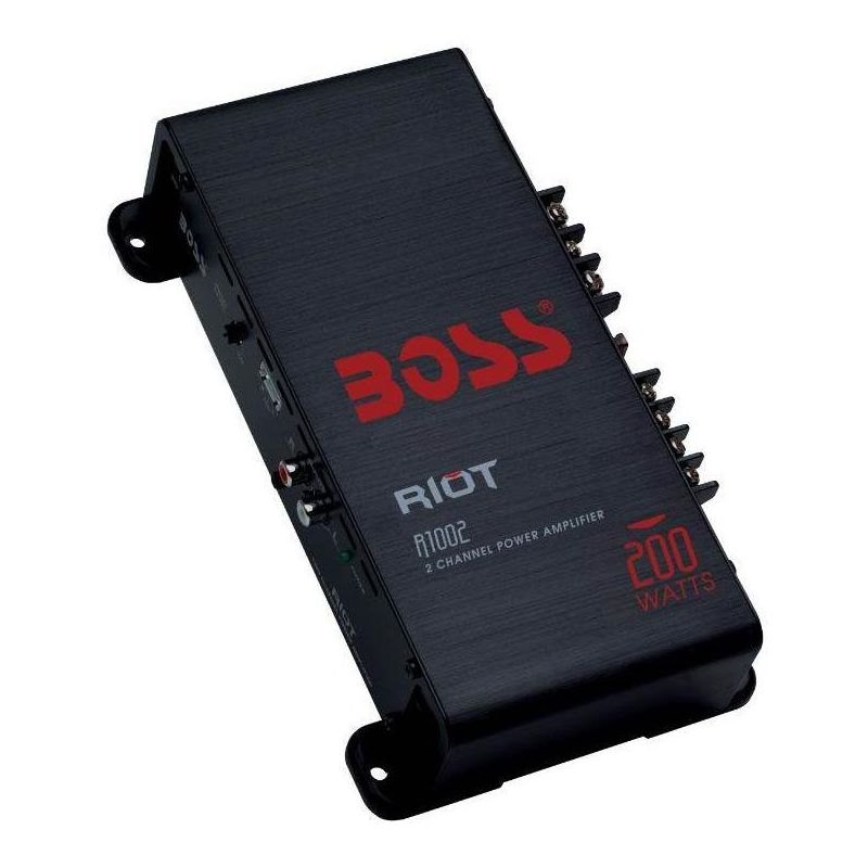 BOSS R1002 200W 2-Channel Car Audio Amplifier Amp & 8 Gauge Install Amp Kit&RCA, 2 of 7