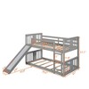 NicBex Twin Over Twin Bunk Bed with Guardrail and Slide,Loft Bed with Built-in Ladder,Modern Bunk Beds,Noise Reduced Bunk Beds for Bedroom - image 3 of 4