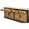 Toulouse Storage Credenza: Martin Furniture, No Assembly, 4 Drawers & Doors, Wood - 3 of 4