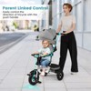 Safstar 5-in-1 Folding Trike for Toddlers 1-5 Years Old w/ Safety Harness Storage - 4 of 4