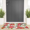 Ninola Design Poinsettia holiday flowers Welcome Mat - Society6 - 2 of 3