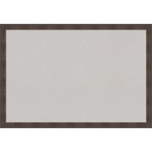 Amanti Art Whiskey Brown Rustic Wood Framed Corkboard, Grey Cork - 1 of 4