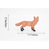 Collectible Wildlife Gifts | Fox Toy, Red, Animal, Very Realistic Rubber Figure, Model, Educational, Animal, Hand Painted Figurines, 3" CH091 BB84 - 2 of 4