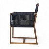 Osparple 2-Piece Rattan Outdoor Chairs Modern Outdoor Chairs for Patio Acacia Outdoor Comfy Chair for Balcony - 4 of 4
