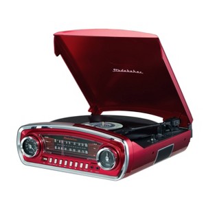 Studebaker 3-Speed Pitch Control Turntable with Bluetooth Receiver and Radio - 1 of 4