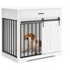 37.8" Dog Crate Furniture, Farmhouse Style 2-in-1 Dog Crate with Sliding Barn Door for Small/Medium Dogs - 4 of 4