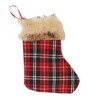 Okuna Outpost 12 Pack Mini Christmas Stockings, Red Buffalo Plaid Holiday Decor (6 x 8 in) - 3 of 4