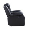 Faux Leather Power Motion Recliner Chair with Pillow-Top Arms - 3 of 4